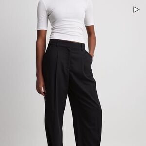Na-kd Black High-Rise Trousers for Women from Lydia J Tomlinson edit 42